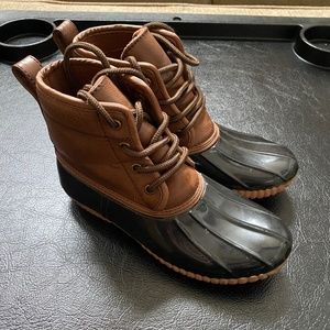 Capellini New York, Black and Tan Duck boots